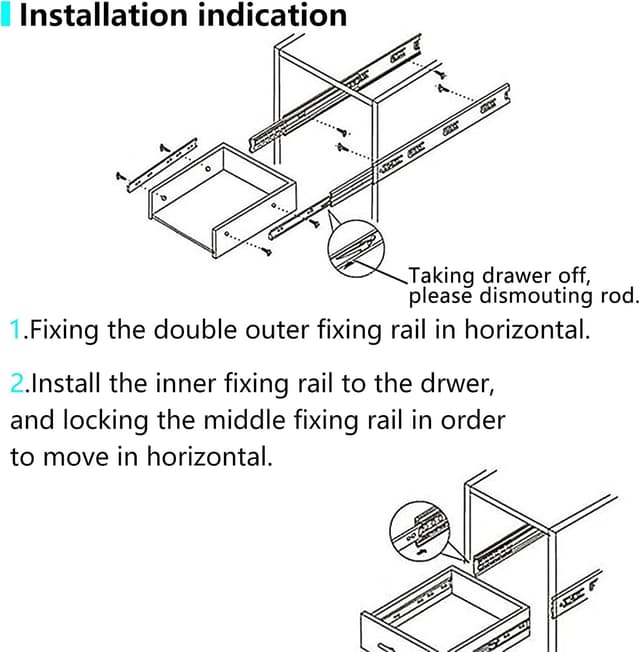 Thumbnail 5 de AOLISHENG Schubladenschienen Vollauszug 300mm 45 kg ⌚?