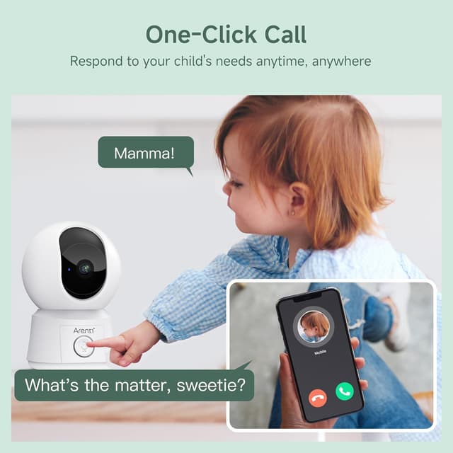 Thumbnail 6 de ARENTI 1080P Wi‑Fi Smart Baby Monitor 3350mAh 👶🏻