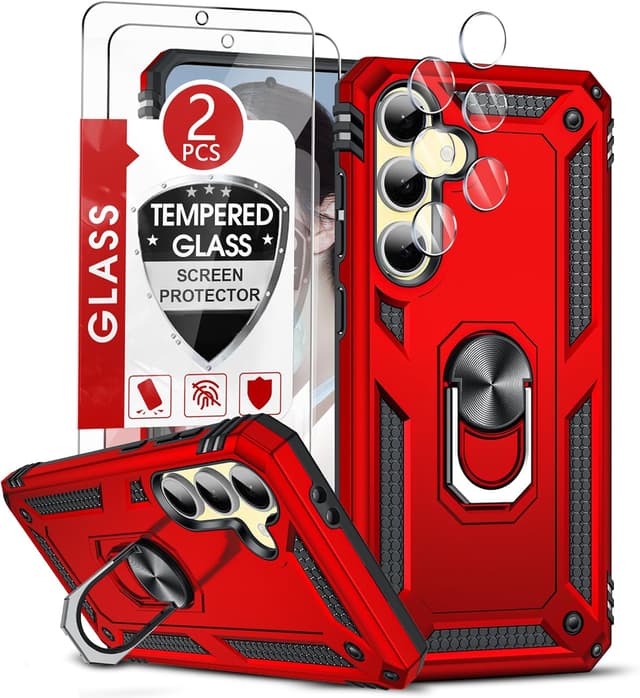 Detalle de LeYi Galaxy S24 FE case with glass