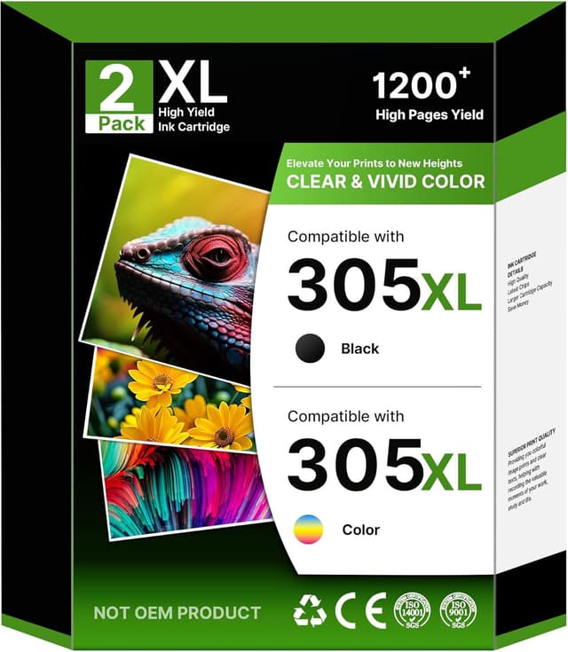 Detalle de NewLift 305 XL Druckerpatronen 2er-Pack 🖨