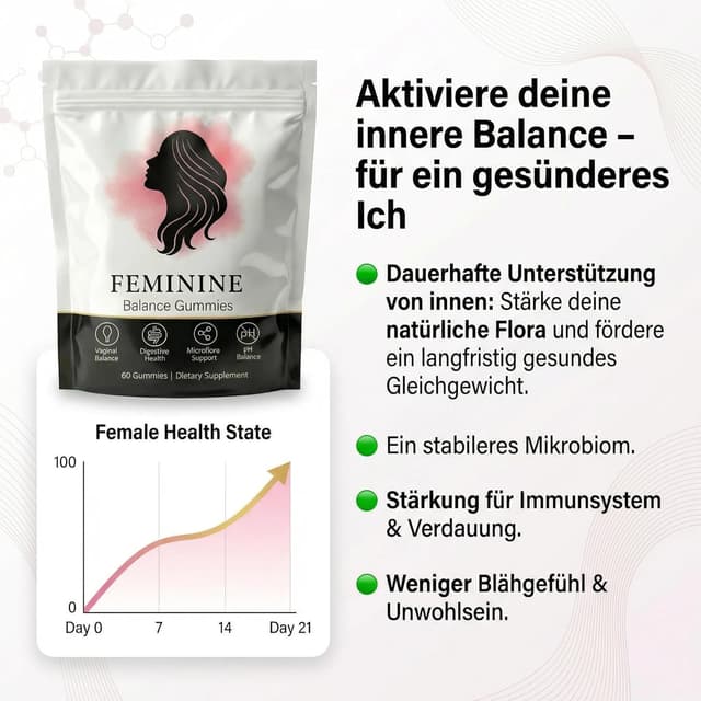 Thumbnail 6 de Feminine Balance Gummies für Frauen – Premium vegane Gummis mit Ananasgeschmack (60 Stück)