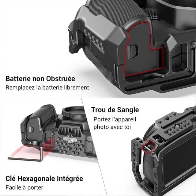 Detalle 2 de SMALLRIG 2203B cage pour BMPCC 4K 6K