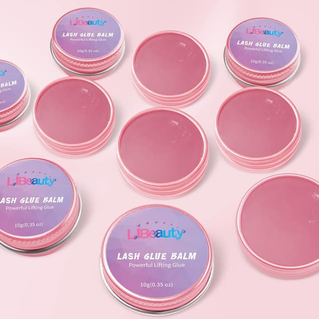 Detalle 2 de Libeauty Lash Lift Glue Balm (Pink Peach) — lash & brow perm adhesive balm, 10g/0.35oz