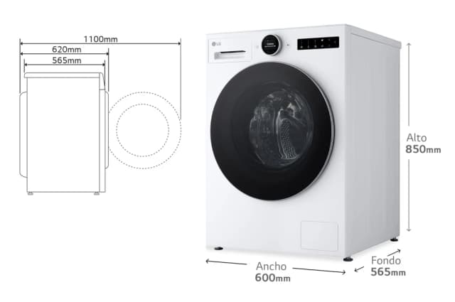 Thumbnail 2 de LG F4X7509TWS Lavadora 9 kg, 1.400 rpm 🤖