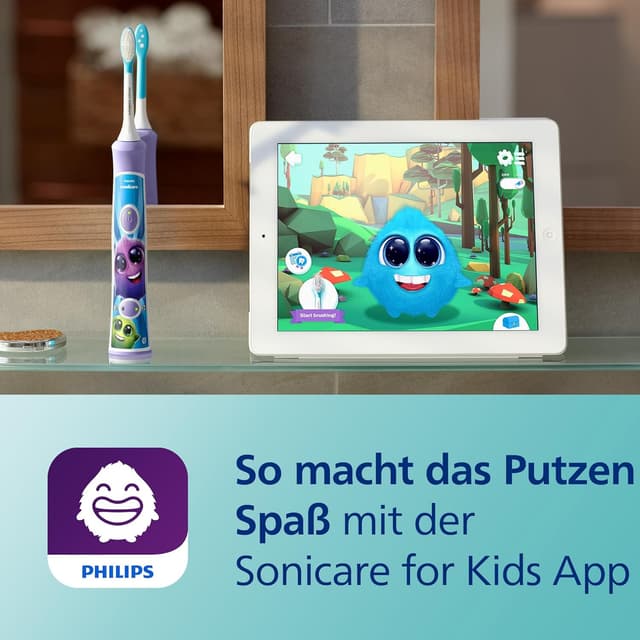 Thumbnail 3 de Philips Sonicare For Kids HX6322/12 elektrische Schallzahnbürste
