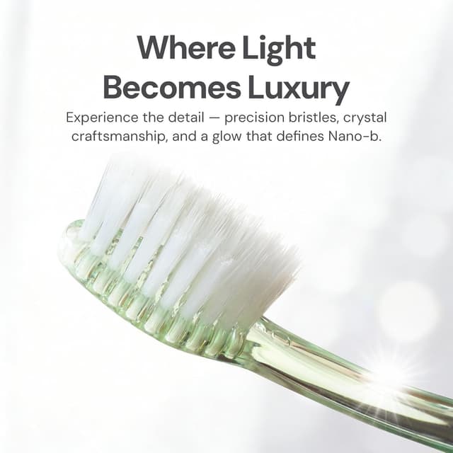 Detalle de Nano-b manual toothbrush for adults with sensitive gums, silver soft/medium bristles (with travel case)