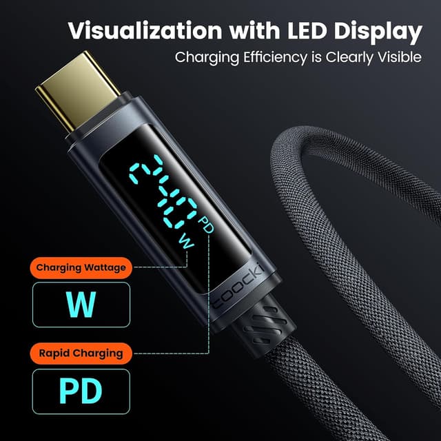 Thumbnail 2 de toocki 240W USB-C Kabel PD3.1