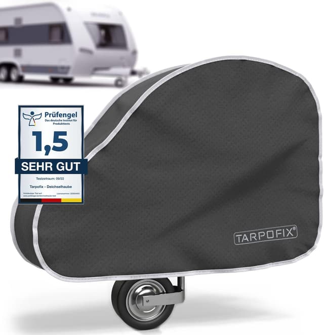 Detalle de Tarpofix Deichselabdeckung Wohnwagen 4‑Lagen 🛡