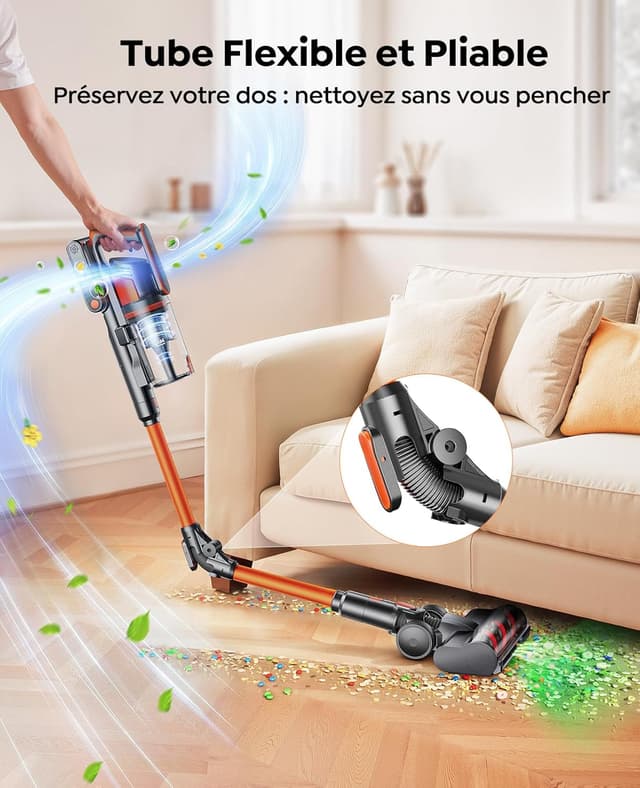 Detalle 2 de Fieety Aspirateur balai 50 kPa 65 min ⬇