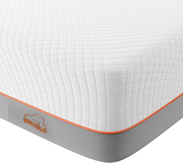 Detalle de wowttrelax Memory Foam Mattress, 4FT6 Double (135x190x20cm), Medium Firm Gel Foam for Back Pain Support