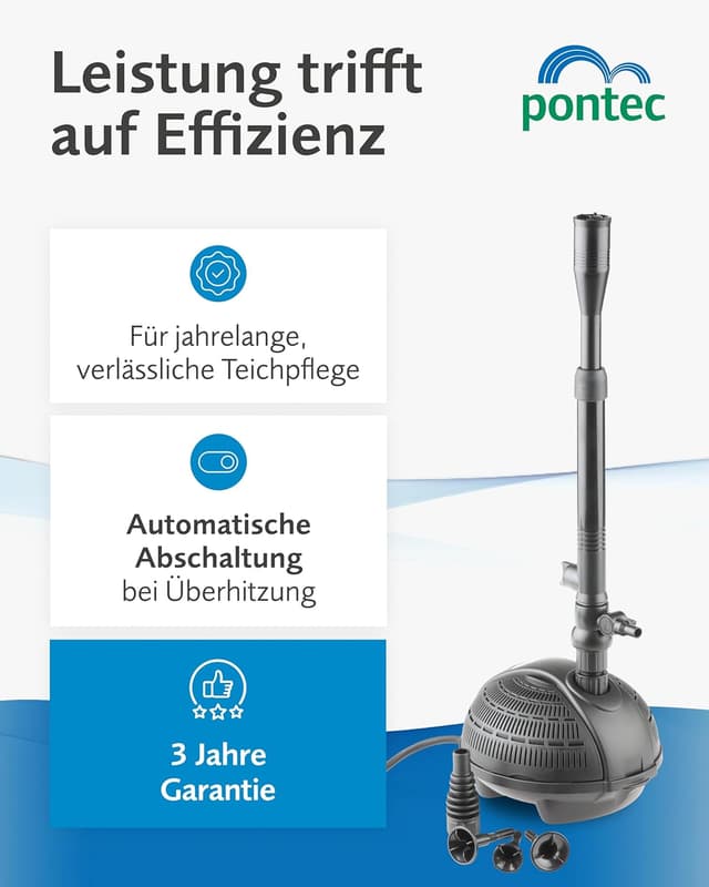 Thumbnail 1 de Pontec PondoVario 2500 Teichpumpe