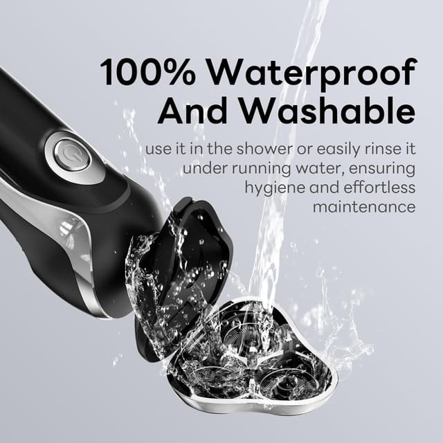 Detalle 1 de Cordless waterproof rotary shaver for men