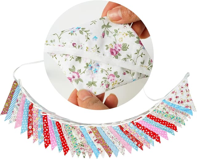 Detalle 2 de G2PLUS Süße Beidseitig Wimpel Girlande 10 m