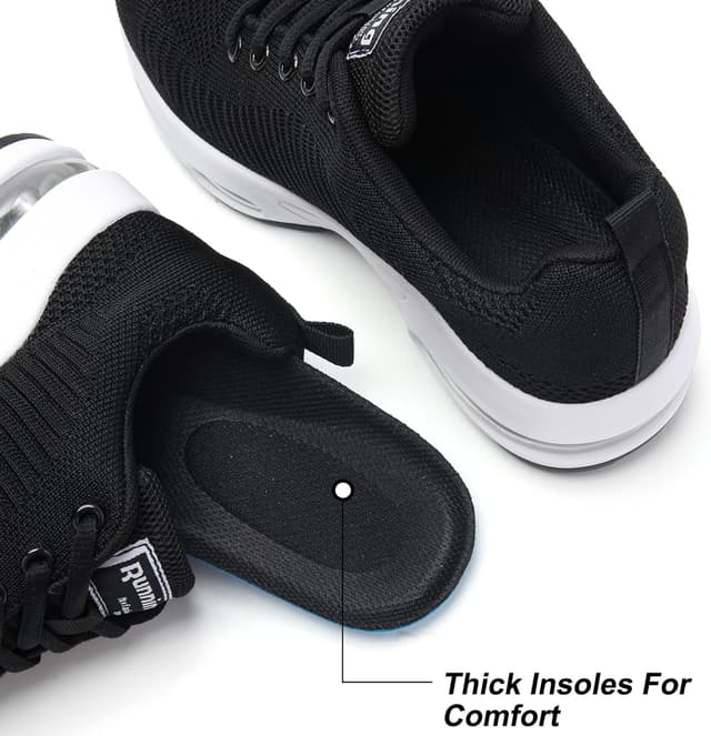 Detalle de HJJ Womens Air Cushion Arch Support Memory Foam Trainers