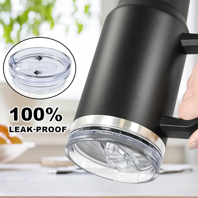 Detalle de FECBK 40oz insulated tumbler 1.2L, leak proof