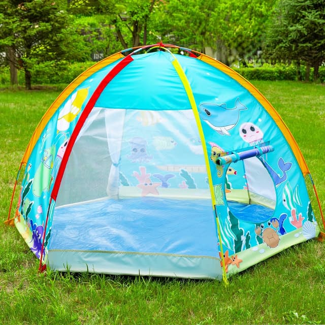 Detalle 1 de NARMAY Spielzelt Ozean-Kuppelzelt 182 x 152 x 121 cm