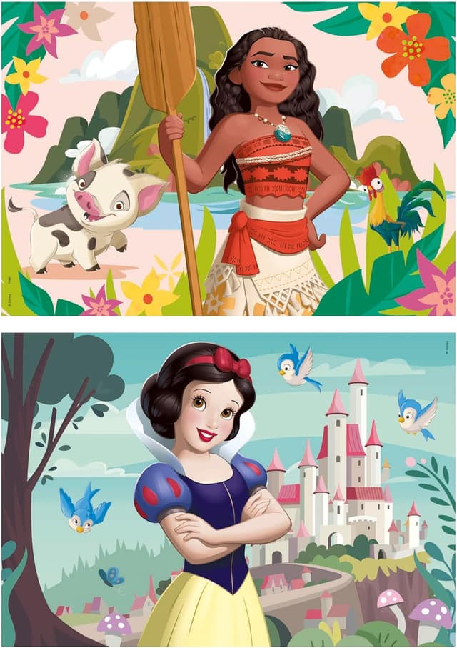 Detalle 1 de Educa Disney Princess Puzzle de Madera 2pcs 🧩