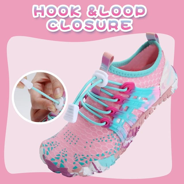 Detalle de WateLves Kinder Barfußschuhe als Wasserschuhe – rutschfeste Aqua- & Strand-Schwimmschuhe mit Schnell-Trocknung