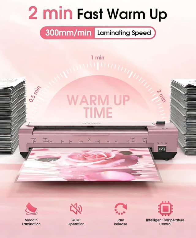 Detalle 2 de OidoZac A3 laminator with 20 pouches