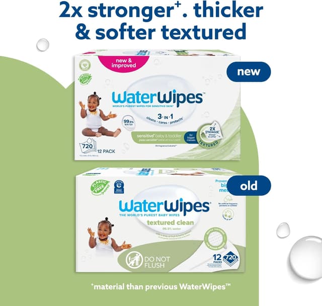 Thumbnail 2 de WaterWipes Sensitive+ 720-count baby wipes