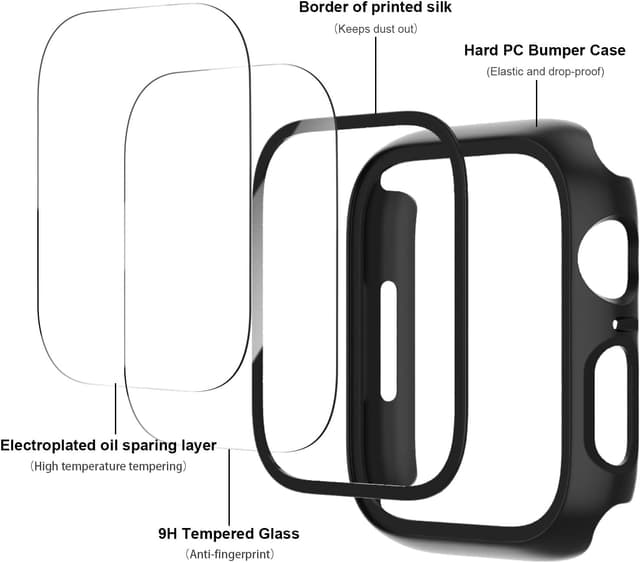 Detalle 2 de JERXUN 6-Pack Case 45mm Apple Watch