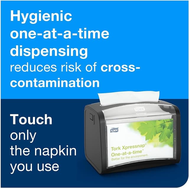 Detalle de Tork Xpressnap White Dispenser Napkins N4 Advanced Interfold (DX900) — 12 Packs