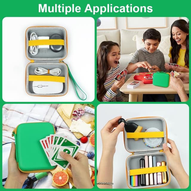 Thumbnail 6 de Aolso Borsa da trasporto UNO per carte UNO Flip: custodia impermeabile e resistente (verde)