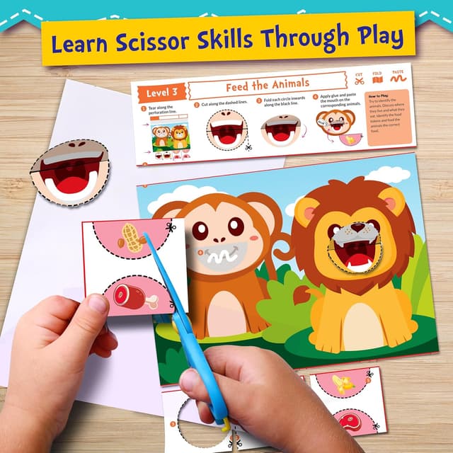 Detalle 2 de Funcils Toddler Scissor Skills kit 2 books