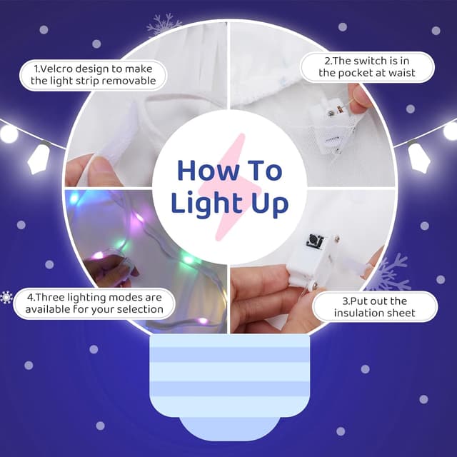 Thumbnail 2 de Meland Princess Dress Light Up Girls 3–10