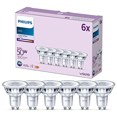 Detalle de Philips Bombilla LED GU10 50W Pack 6