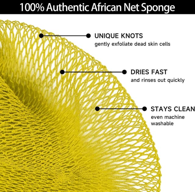 Thumbnail 1 de 2 Pieces Authentic African Net Sponge
