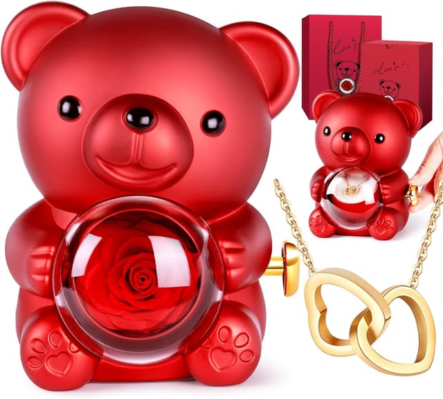 Imagen de Ourson Rose Eternelle Bijoux Cachée en OfertitasTOP