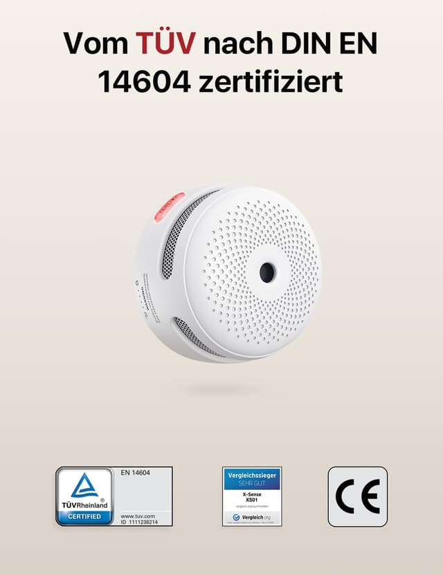 Thumbnail 1 de X-Sense Standalone Rauchmelder 10 Jahre Batterie