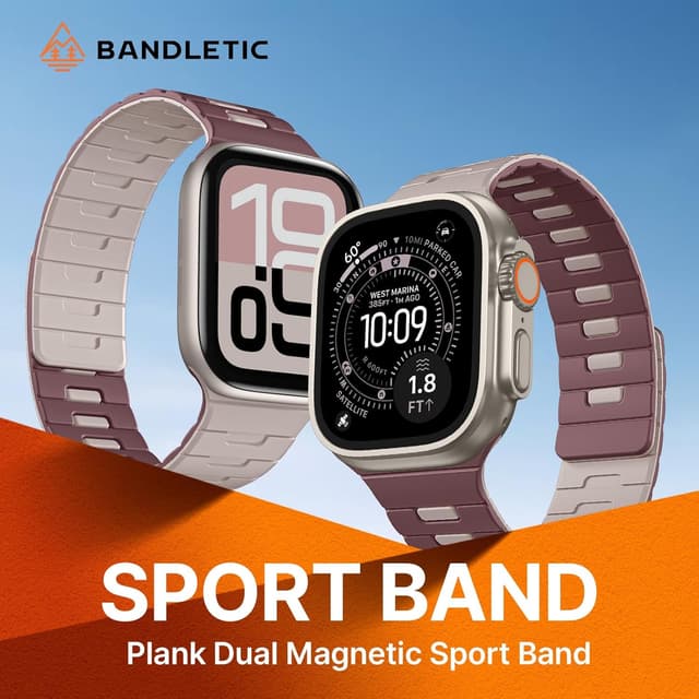 Detalle de Bandletic magnetic Apple Watch strap