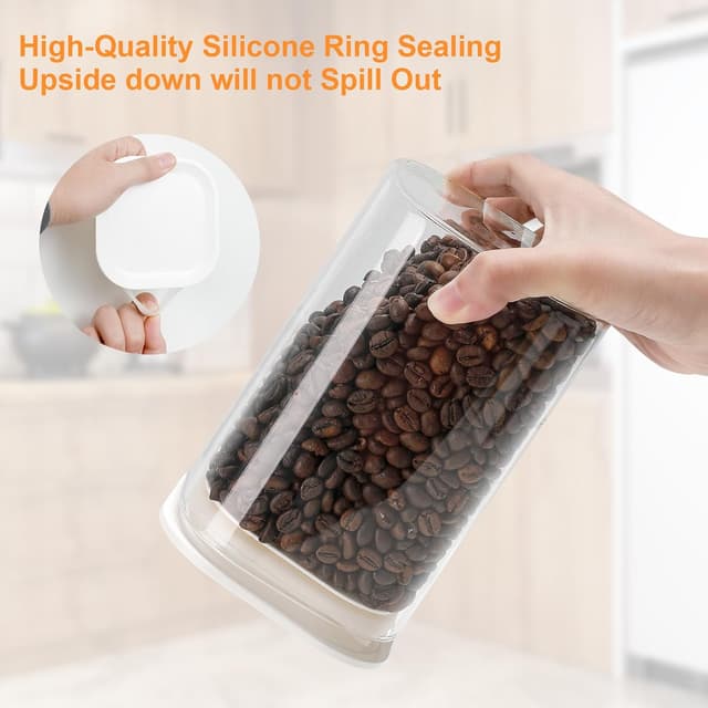 Thumbnail 4 de VINATO Barattoli Vetro con Coperchio 1100 ml