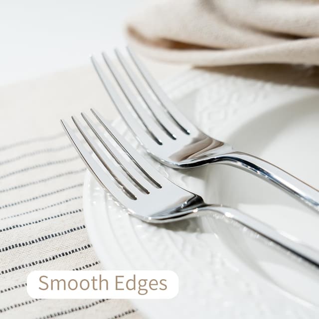 Detalle 2 de Alata Potter 40-Piece Forged Stainless Steel Flatware Set (Service for 8)