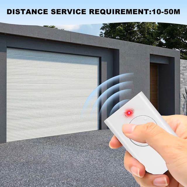 Detalle de Set di 3 Telecomandi Universali FAAC 433 MHz, 2 canali – telecomando sostitutivo per cancello e garage (bianco)