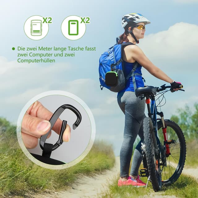 Detalle 2 de CLOPAE 2er-Set Displayschutz & Schutzhülle für E-Bike-Displays (transparent) – passend für Bosch Intuvia