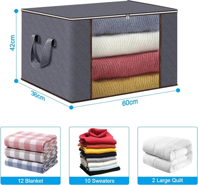 Detalle 2 de Zikenis 6 scatole 90 L per vestiti