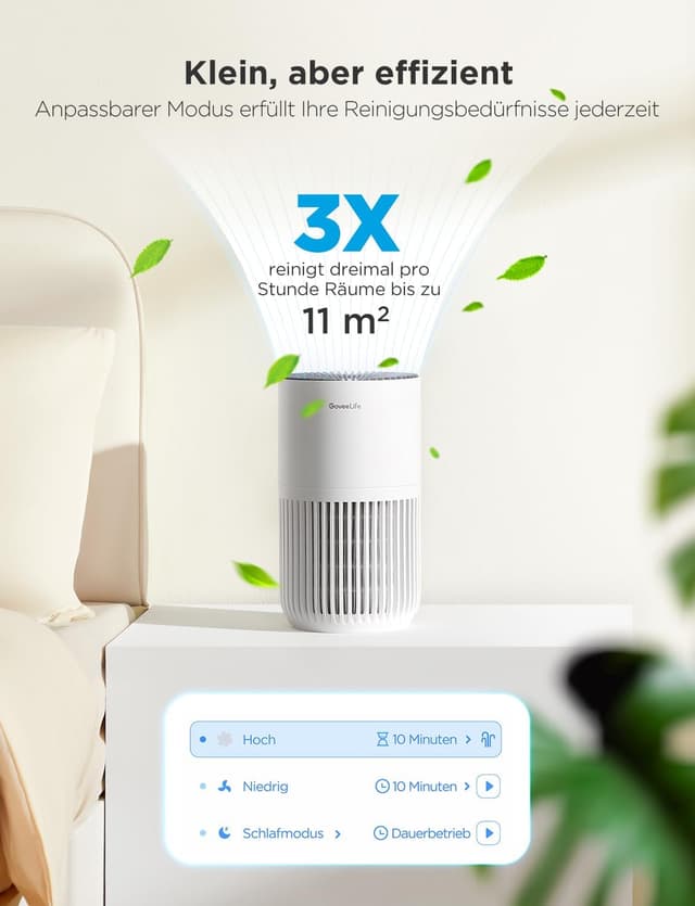Detalle 2 de GoveeLife Mini-Luftreiniger 35 m² 🏠