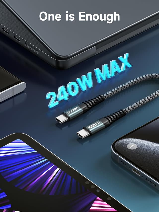 Thumbnail 6 de ZKAPOR USB-C auf USB-C Kabel 30 cm