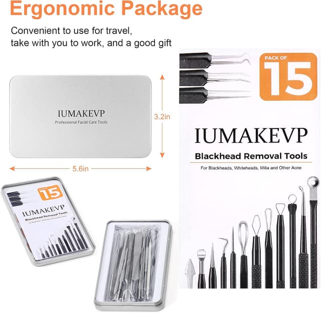 Thumbnail 6 de IUMAKEVP 15 PCS Blackhead Remover Tool Kit