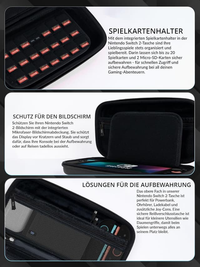 Thumbnail 4 de Orzly Tragetasche für Nintendo Switch 2 7,9"