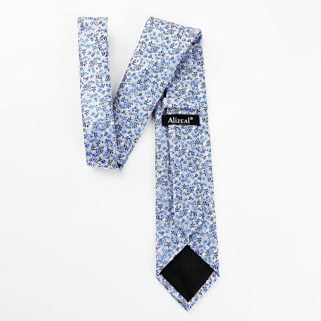 Detalle de Alizeal Mens tie set 8cm floral