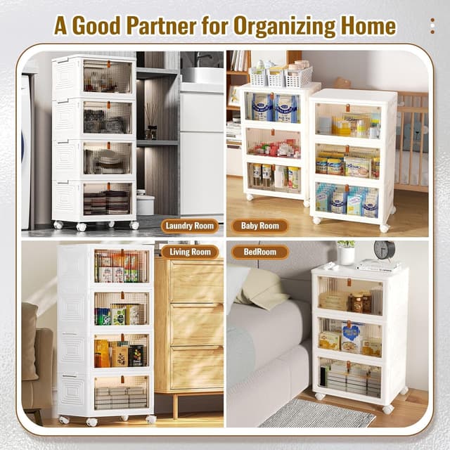 Detalle 2 de CTSNSLH 4 Tier Plastic Storage Bins 93 Qt