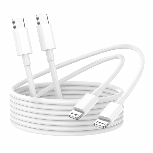 Detalle de 2Pack USB-C to Lightning Charging Cable (3ft) for iPhone & iPad Fast Charging