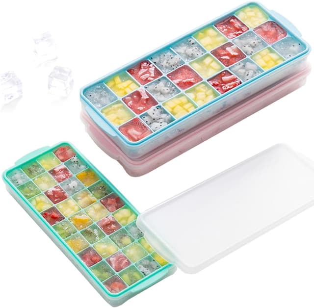 Detalle de Ice cube trays 3 pack, BPA-free silicone