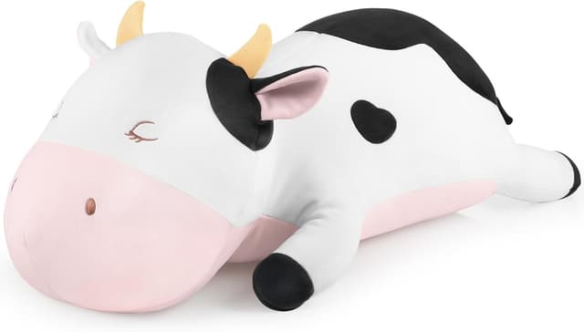 Detalle de GAGAKU Cow Plush Pillow 26 Inch 1.6 lbs