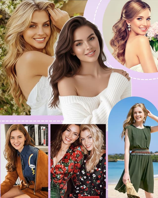 Detalle de LaaVoo Invisible Clip-in Extensions aus Echthaar, dunkelbraun (#2) – 40 cm, 4 Clips (4 Stk., 80 g)