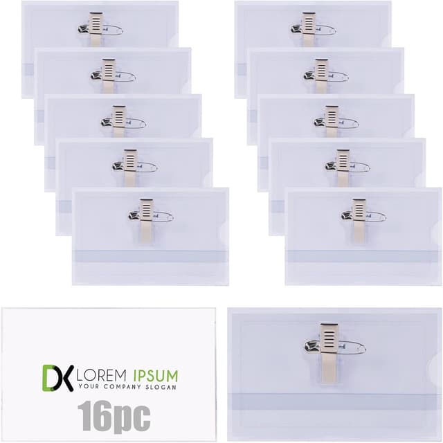 Imagen de Vicloon Porte Badge 16Pcs PVC Transparent en OfertitasTOP